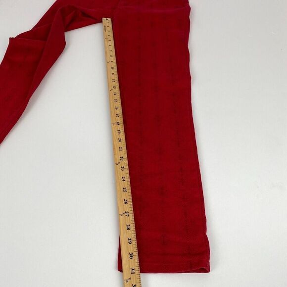 Lexi Jeans Womens Size 6 Straight Leg Red Stretch Cotton Blend Comfort Used - Picture 10 of 16